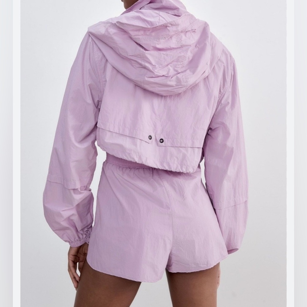 Zara high waisted, running jogging windbreaker shorts - Picture 2 of 5